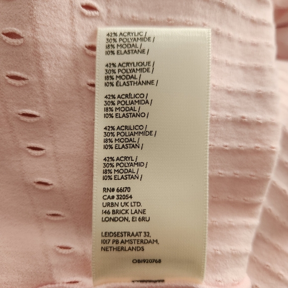 FREE PEOPLE Robin Seamless Bodycon Midi Rose Petal Pink Dress Size M/L Soft Girl - Picture 13 of 13